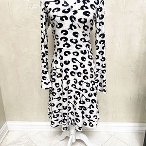 NWOT Huminska NYC White & Black Print Dress